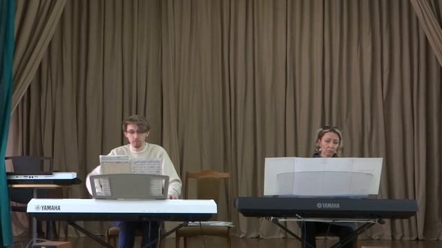 Astor Piazzolla - Milonga del angel (2 piano) смотреть онлайн