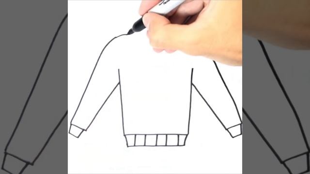 Как нарисовать кофту или свитер маркерами для начинающих смотреть онлайн
