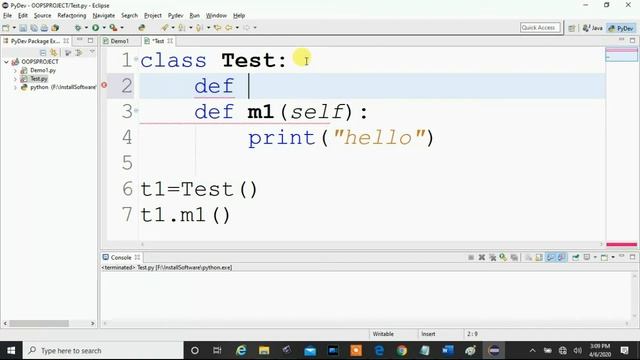 Python OOP Tutorial 4:Python Constructor | __init__ Method смотреть онлайн