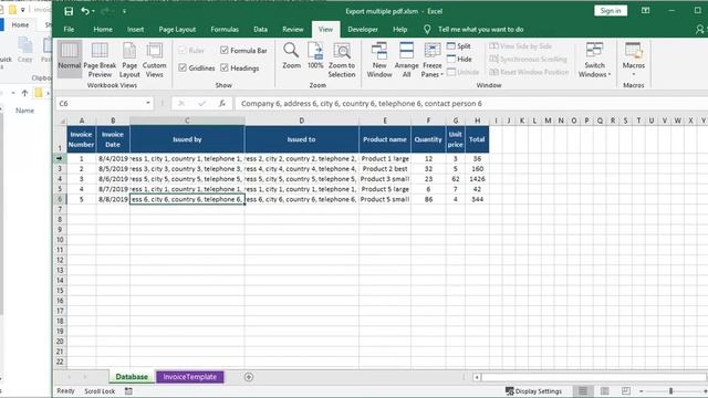 The Power of Excel : VBA Generate multiple PDF files using invoice list and template PART 1/3 смотреть онлайн