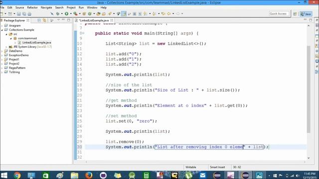 Linked List Example in Java using Eclipse | Team MAST смотреть онлайн