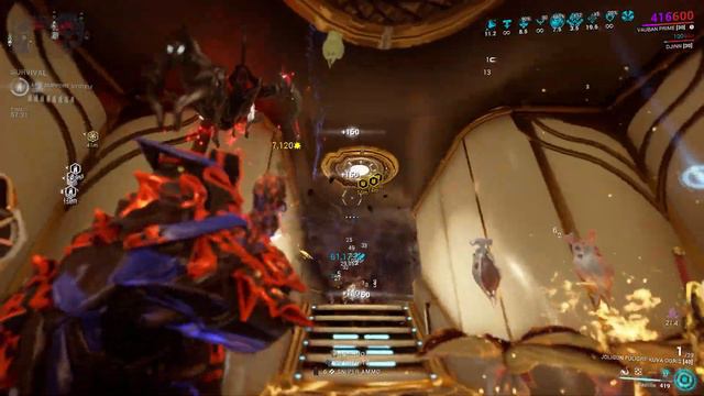 Warframe Steel Path Solo Survival 1h | Vauban Prime & Kuva Ogris! смотреть онлайн