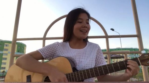 Ayree-Мұңайтпа енді (cover by Aiganym Sharyktybay on guitar)