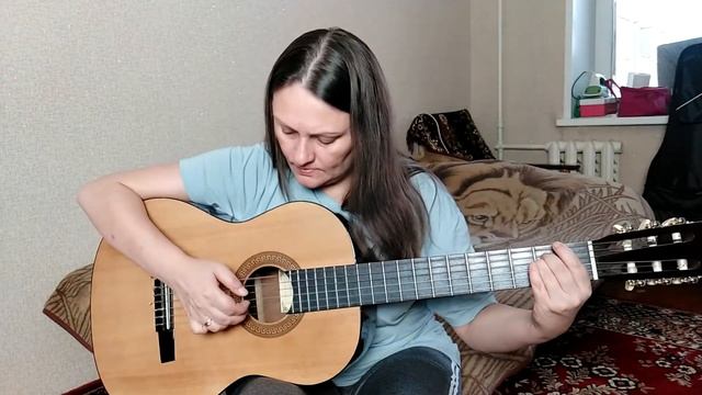 Учусь играть на гитаре. День 1. смотреть онлайн