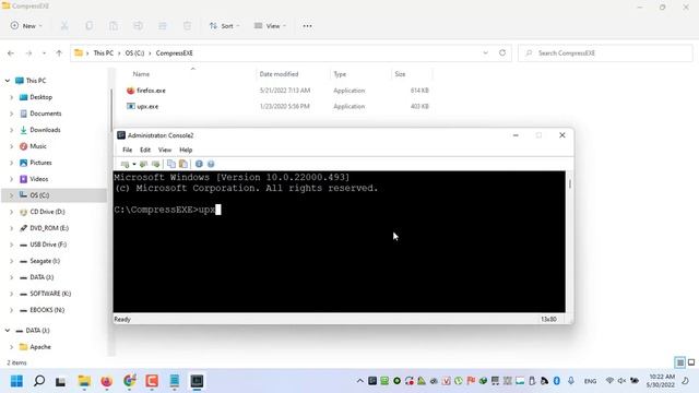 How to compress executable file with UPX смотреть онлайн