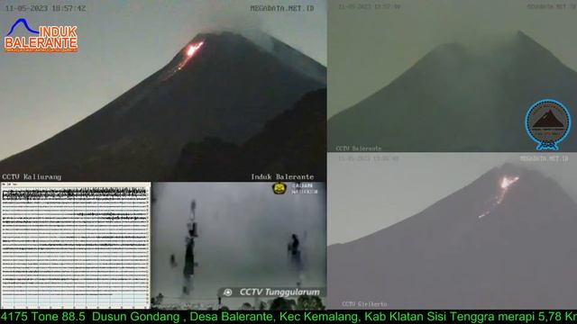 Live Streaming Merapi - Merapi Volcano Eruption, Central Java, Indonesia 11/ 05/2023 смотреть онлайн
