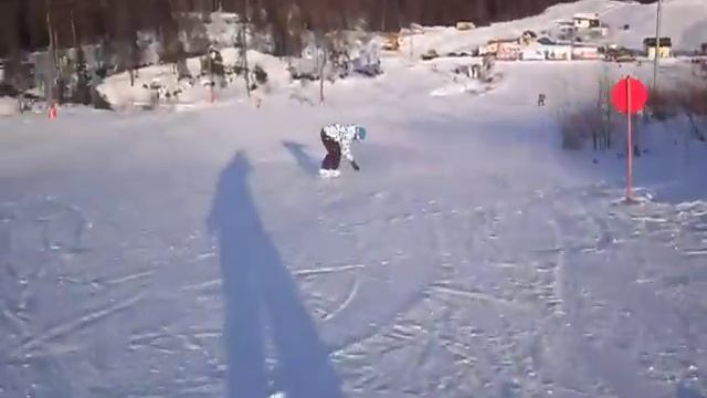 Спуск в Игоре на сноуборде