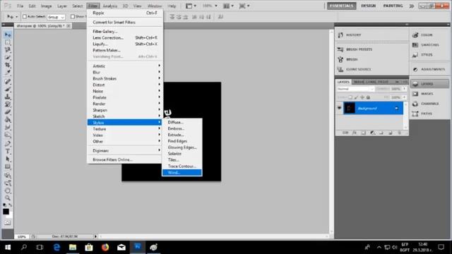 Как да си направим горящ текст на Photoshop CS5 смотреть онлайн