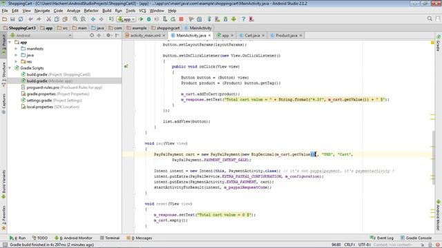Tutorial - create a shopping cart with Paypal on Android смотреть онлайн