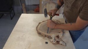 Разделочная доска из карагача. Тестирование на природе.