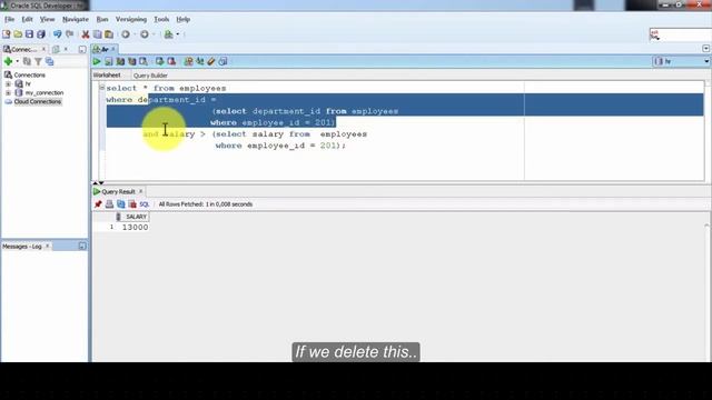 Oracle SQL Certified Beginner to advanced - Using Subqueries- Single Row Subqueries- Video 67 - 202 смотреть онлайн