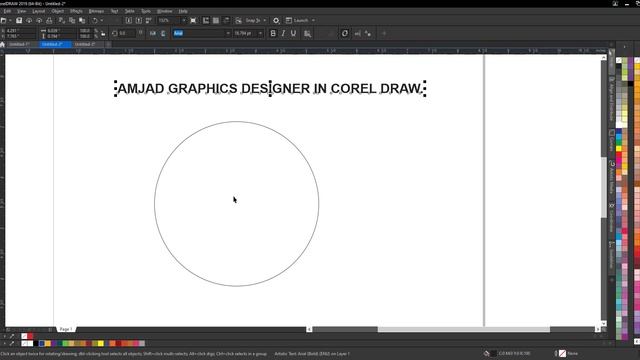 Corel Draw 2019 Tips and Tricks tutuorial by, Amjad Graphics Designer смотреть онлайн