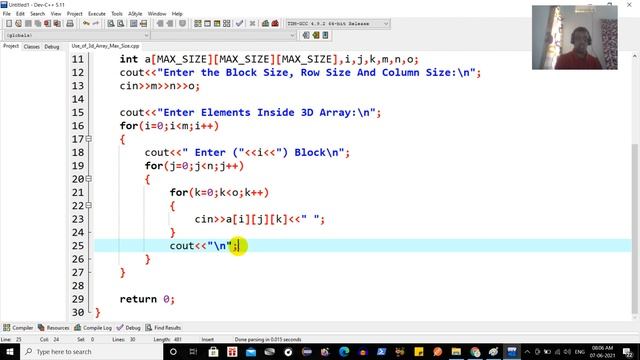 Use Of 3D Array With MAX SIZE In C++ #91 смотреть онлайн
