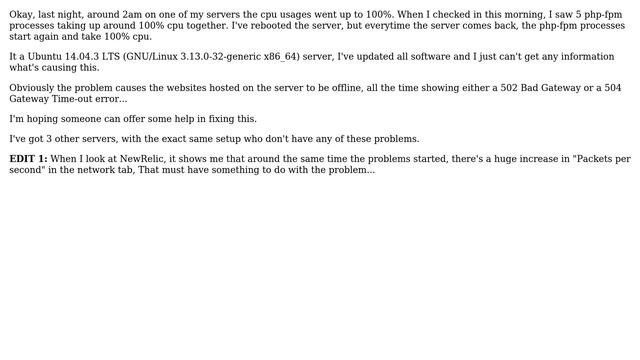 DevOps & SysAdmins: Getting 502 Bad Gateway, php-fpm takes 100% cpu смотреть онлайн