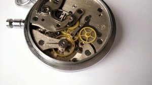 Секундомер Слава 5498 СССР. БОЛЬШОЙ. трехкнопочный коробка паспорт dual time USSR stopwatch
