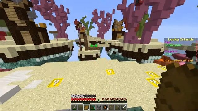 СКАЙ ВАРС С ЛАКИ БЛОКАМИ! MINECRAFT LUCKY ISLANDS смотреть онлайн
