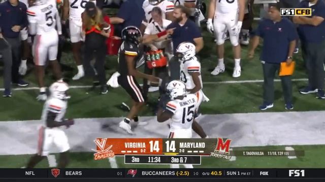 Virginia vs Maryland Football Game Highlights 9 15 2023 смотреть онлайн