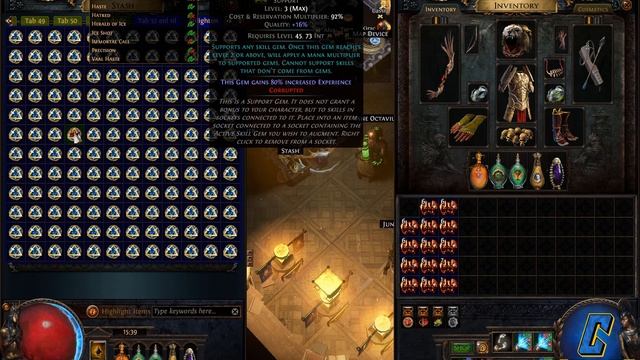 [PoE] CORRUPTING A FULL STASH TAB (144) OF ENLIGHTEN LEVEL 3 + ODDS FOR LEVEL 4 EXPLAINED смотреть онлайн