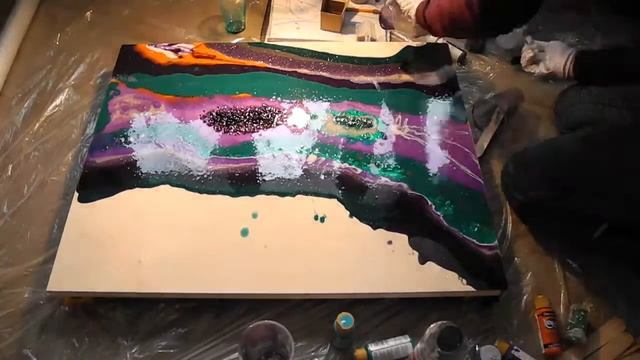 Art Epoxy Resin Geode - Рисование эпоксидной смолой жиода с камнями смотреть онлайн