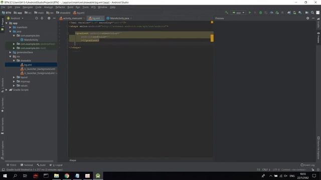 Add background gradient color on Button in Android Studio | Simple XML смотреть онлайн