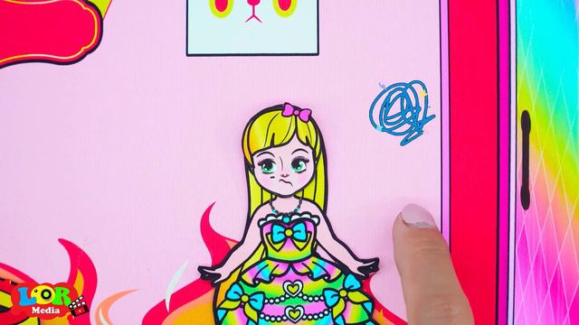 Cartoon - Paper Diy Poor Rapunzel And Bad Teacher Regerts _ Rapunzel Compilation 놀이 종이