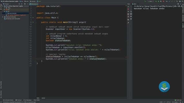 Belajar Java [Dasar] - 19 - Latihan Operator Logika смотреть онлайн