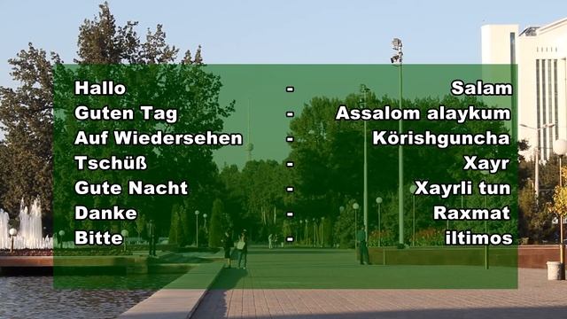 Deutsch - Usbekisch, Lektion 1 Begrüßung смотреть онлайн