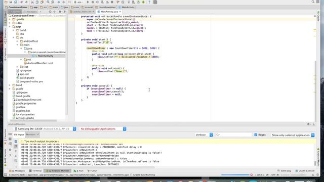 Create a Countdown Timer on Android смотреть онлайн