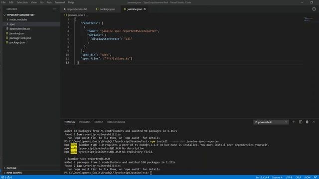 Jasmine Test for TypeScript: TypeScript: Test with Jasmine смотреть онлайн