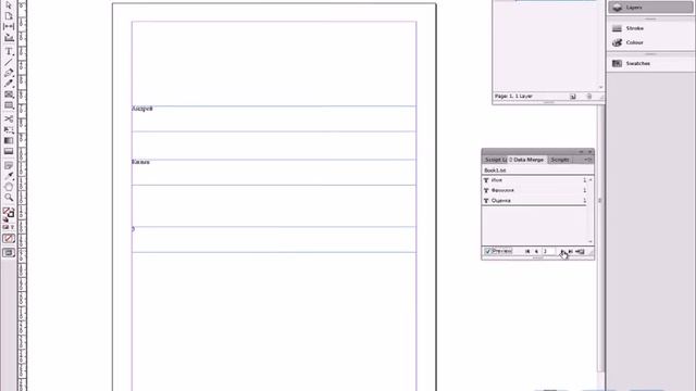 Работа с Data Merge в InDesign смотреть онлайн