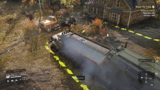 SnowRunner | Repair the Truck on Smithville Dam смотреть онлайн