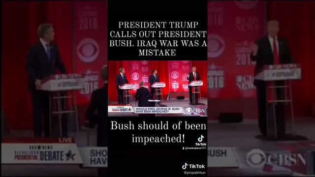 President Trump calls out President Bush! смотреть онлайн