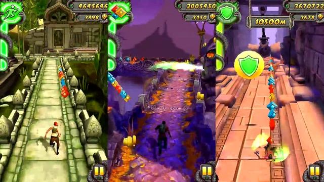 Temple Run 2 Lost Jungle VS Spooky Summit VS Blazing Sands Android iPad iOS Gameplay HD #1 смотреть онлайн