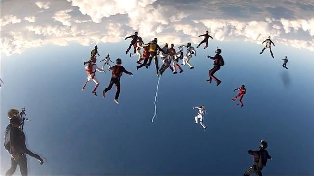 Прыжки с парашютом. Национальный Рекорд России 2012 (freefly)