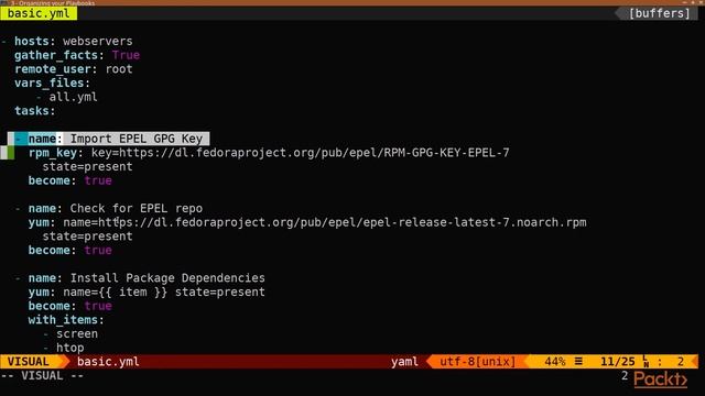 Practical Ansible Solutions: Basics of Organizing Your Playbooks|packtpub.com смотреть онлайн