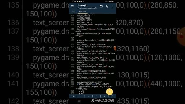 PYTHON||PYDROID3 da ilon o‘yinini yasash... смотреть онлайн