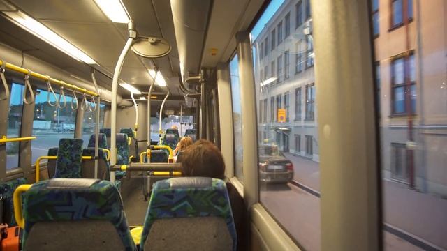 Sweden, Stockholm, ride with bus No 110 from Bromma Airport to Ulvsundaplan смотреть онлайн