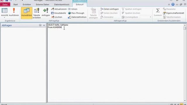 Access DB Abfragen SQL смотреть онлайн
