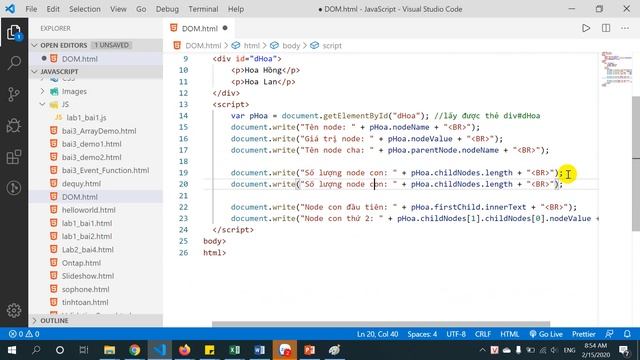 HTML DOM - Javascript смотреть онлайн