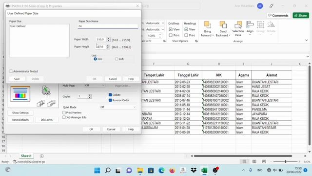 Tutorial Cepat dan Mudah Menambah Ukuran kertas F4 Di Excel Dan Word смотреть онлайн