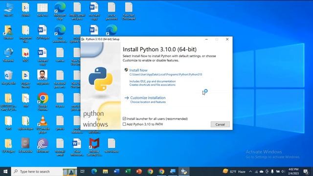 How to download and Install Python 3.10.0 on Windows 10 смотреть онлайн