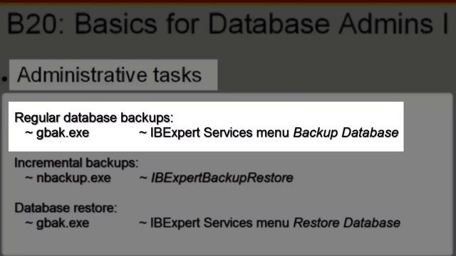 Firebird Training for DB Admins: 01 Introduction to admin tasks смотреть онлайн