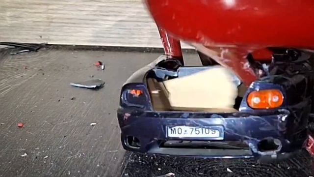 Model Car Crush With Buffalo High Heels. In Corporation With #diecastcrushing ??