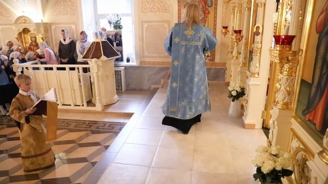 Воспитанник Казанской православной гимназии читает Апостол на Литургии смотреть онлайн