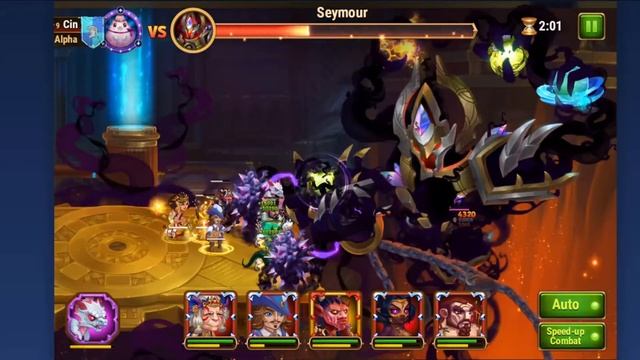 Hero Wars - Eternal Darkness - ? Beating Seymour on Auto mode ? смотреть онлайн