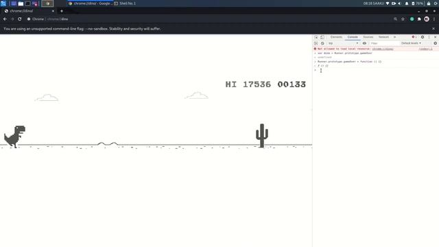How to Hack Google Dinosaur Game in Chrome | T-rex смотреть онлайн