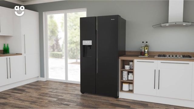 Hisense American Fridge Freezer RS694N4BB1 Product Overview | ao.com смотреть онлайн