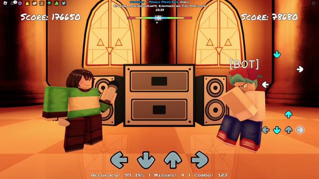 [Funky Friday] Undertale - Megalo Strike Back (Chara Avatar) смотреть онлайн