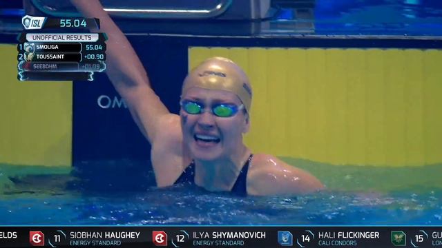 ISL SEASON 2 FINAL DAY 2 TOP MOMENT: WOMEN'S 100M BACKSTROKE смотреть онлайн