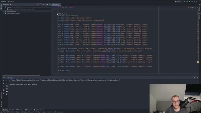 Python Programming Build a simple Calculator with TKinter GUI Learn Python Programming 2020 + Lambd смотреть онлайн